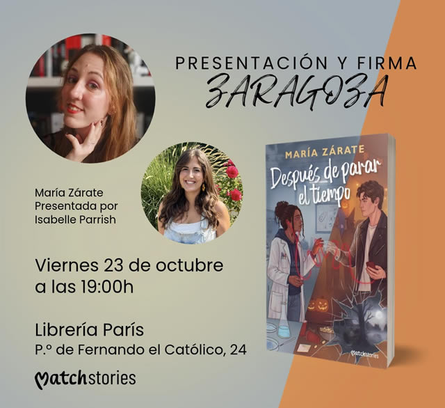 María Zárate presenta 'Después de parar el tiempo'